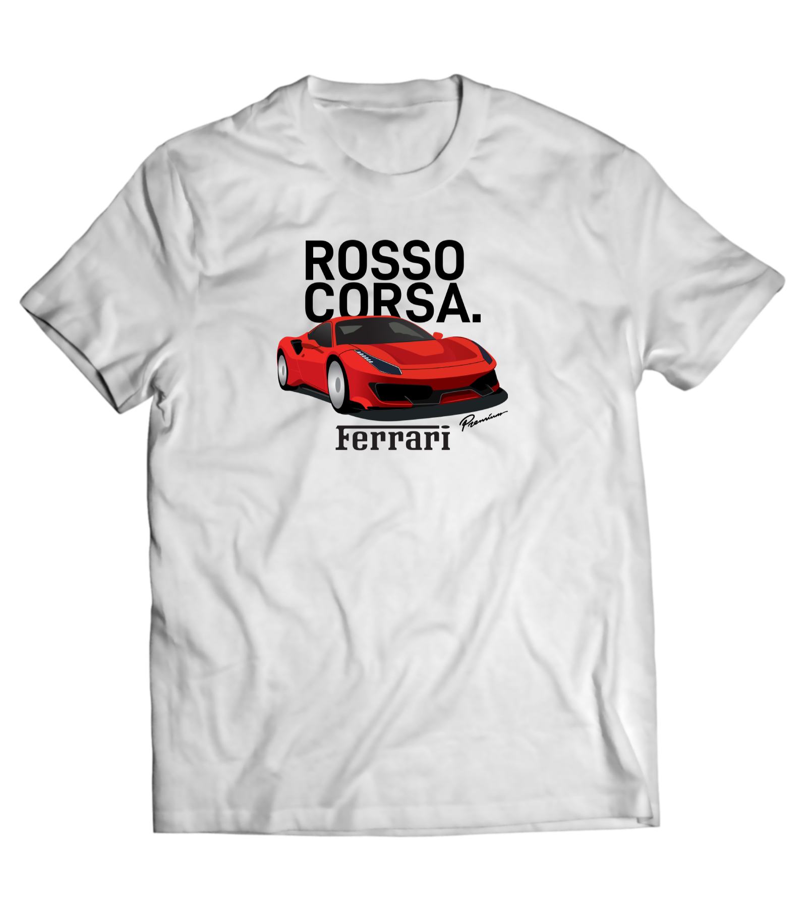 Rosso Corsa Men's Tee (White)